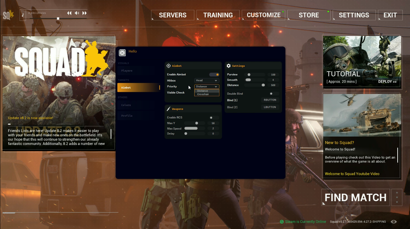 Squad Cheat Hack Image Aimbot ESP Wallhack Buy Cheats